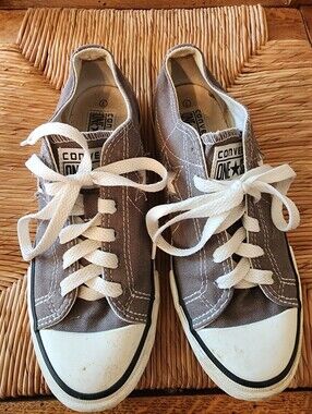 Converse One Star Low Top Sneakers - Gray with White Laces